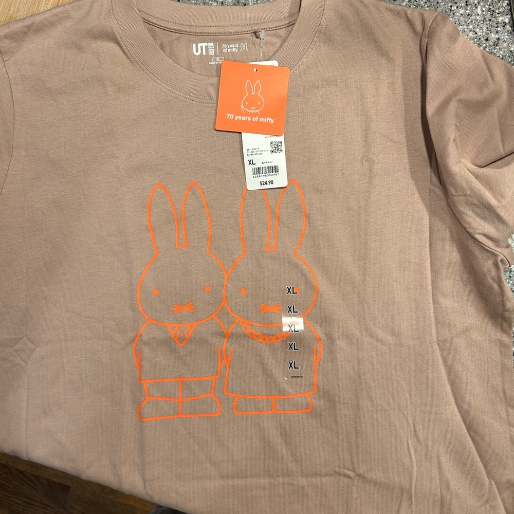 Set of 3 UNIQLO UT Miffy Graphic T-Shirt - ADULT SIZE XL NWT